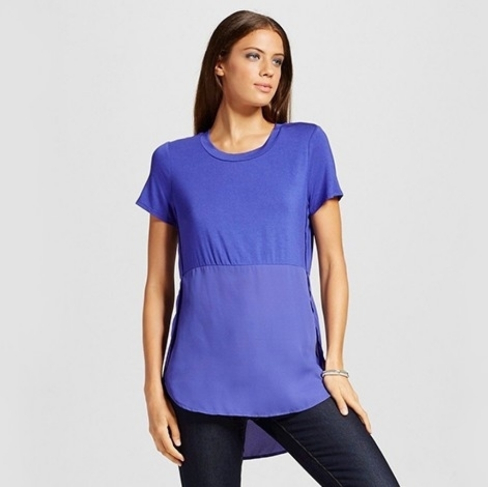 3/$15 Mossimo Side Slit Hi-Low Blouse